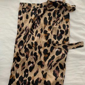 Boohoo Tie Midi Skirt